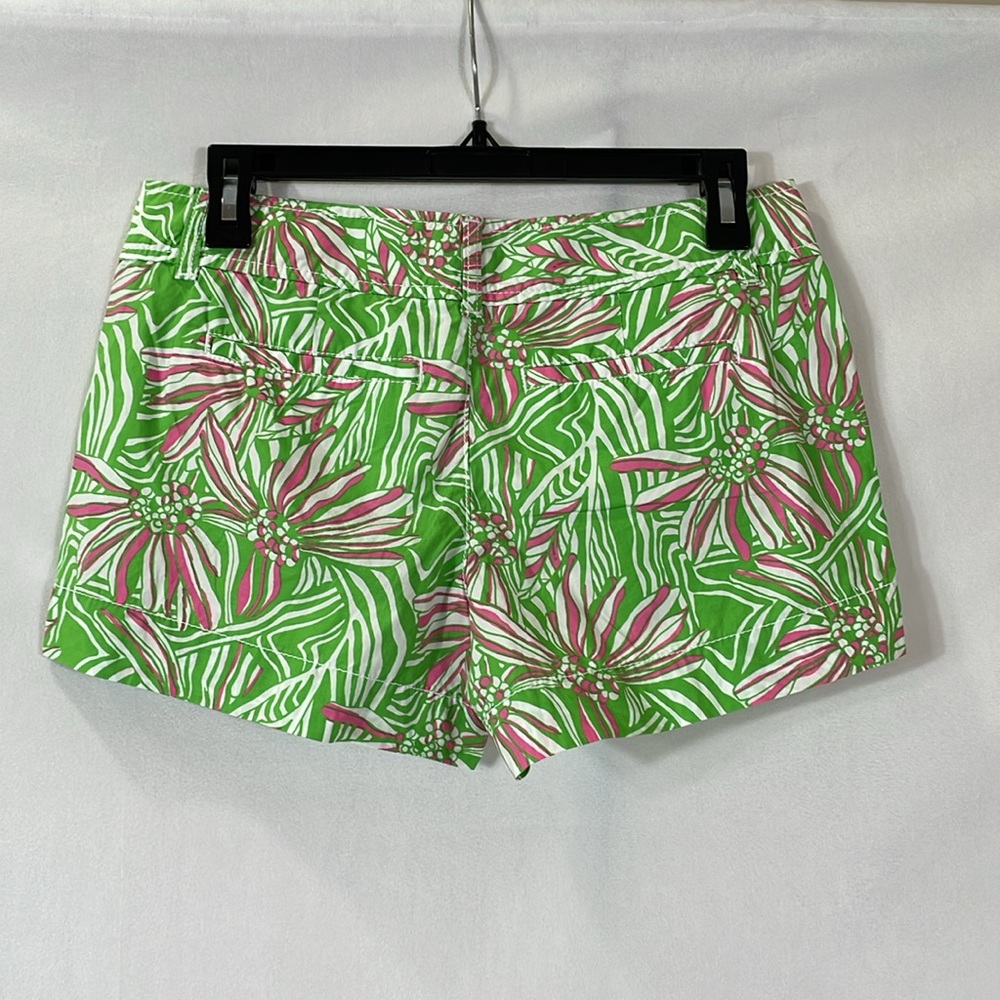 Lilly Pulitzer Daisy Darling Shorts Size 0 Pink And Green Print EUC - Picture 3 of 11